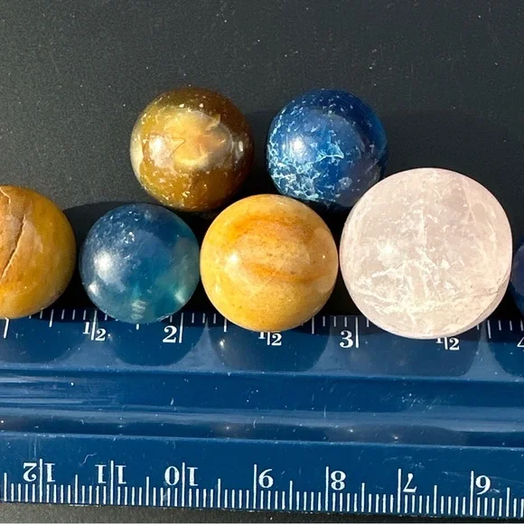 Colorful Stone Sphere Set - Picture 10 of 16